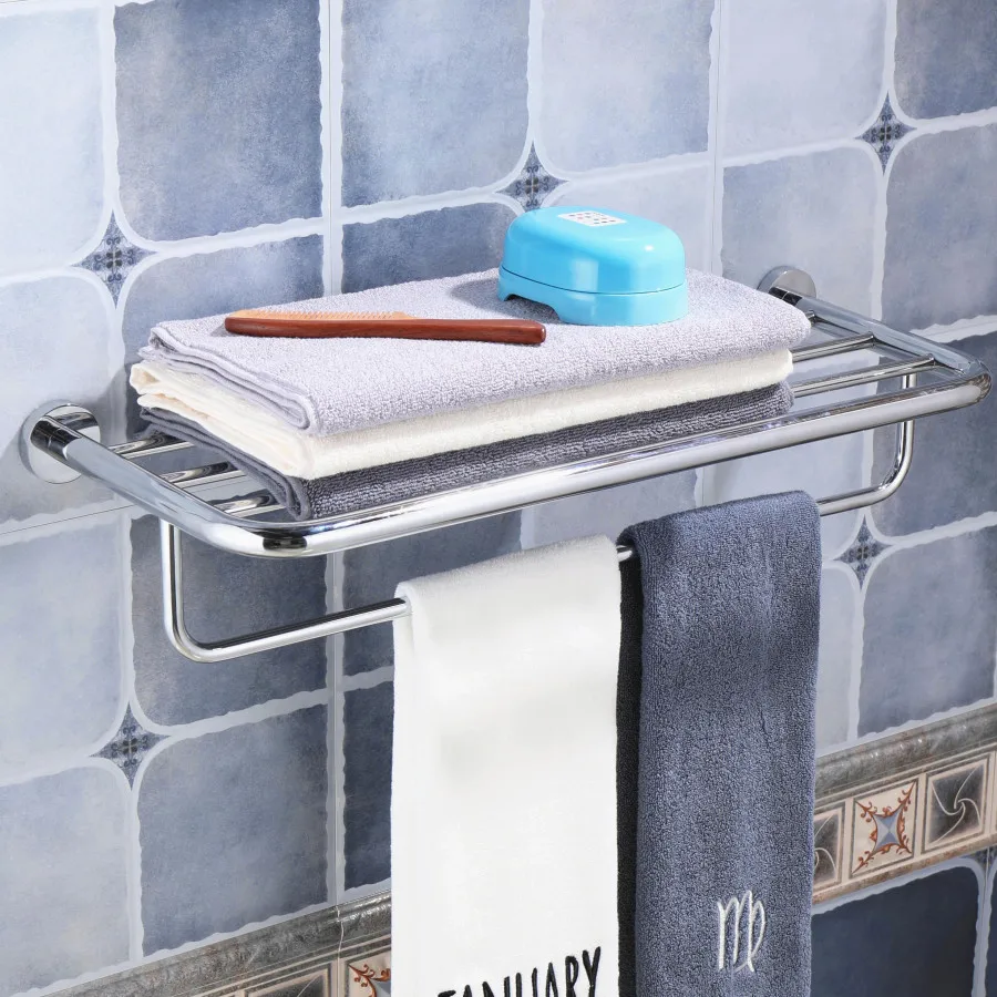 Нержавеющая сталь Ванная комната Полотенца держатель Органайзер настенный