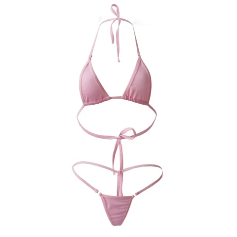 Women Sexy Swimsuit Micro Mini Bikini String Bikini Thong Underwear G-string Bra Swimwear High Quality Swimwear