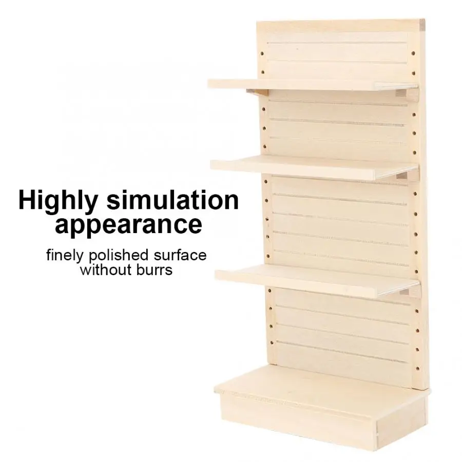 1/12 миниатюрный кукольный домик полки для супермаркета деревянная мини модель
