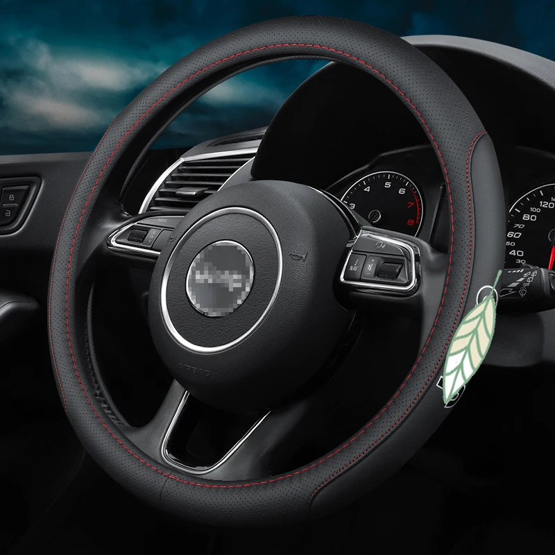 

Car Steering Wheel Cover Anti-Slip for JEEP Wrangler Compass Grand Cherokee Renegade Patriot Logo 38cm Accessories