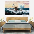 Тип Vii c 41 подводная лодка, морская битва, украшение гостиной, домашний Настенный декор, деревянная рама, Холщовый постер