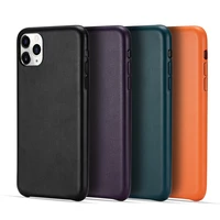 pu leather phone case for iphone 11 office back case for iphone 11 pro slim protective case cover for iphone 11 pro max shell