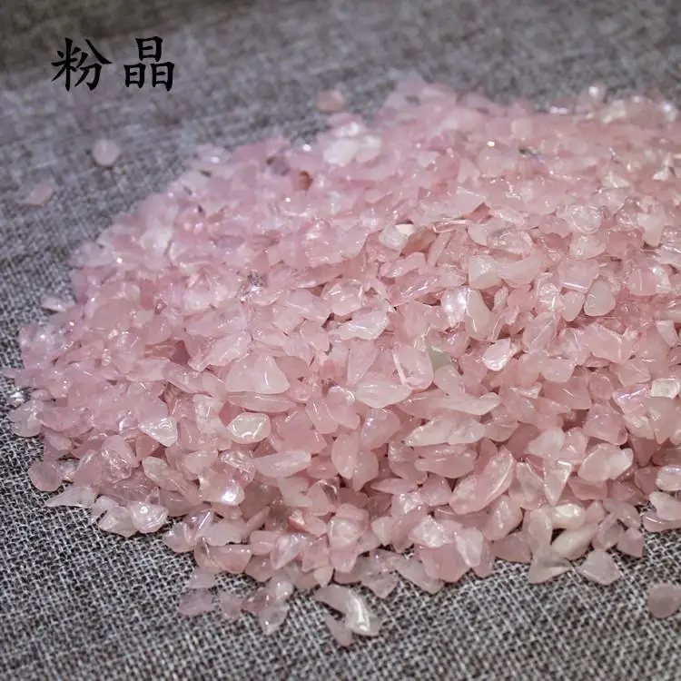 

50g Natural Pink Roses Quartz Crystal Stone Rock Chip Healing