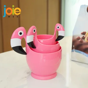 joie 3pcsset flamingo measuring cup handle plastic guaranteed bpa free jug handle baking tools kitchen gadget 60ml125ml250ml free global shipping