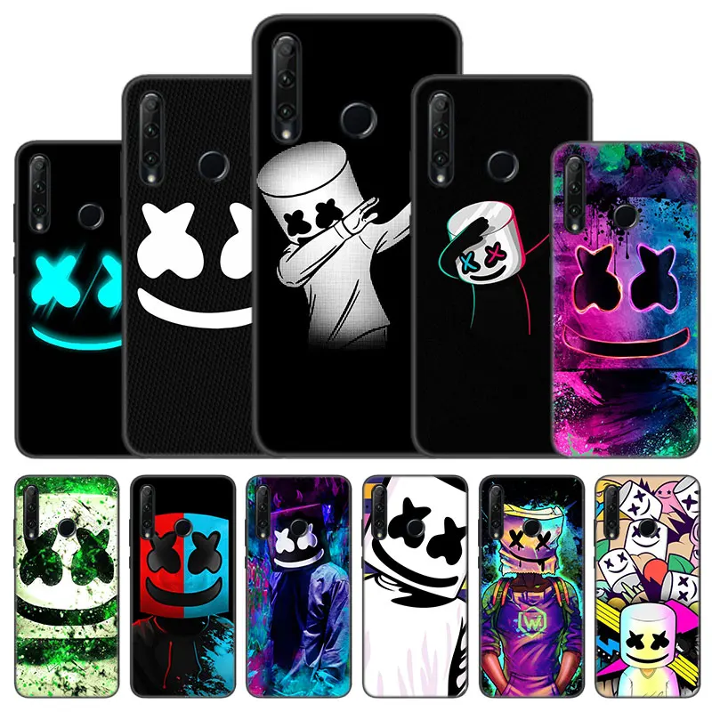 DJ marshmallow Case For Huawei Honor 10X Lite 7A 8A 9X 20 Pro 7S 8C 8S 8X 9A 9C 10i 20i 30i 20E 20S 8 10 Lite Black Cover