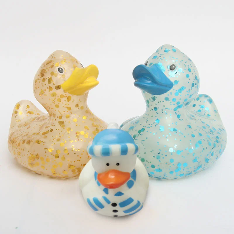 6 шт. детская Когнитивная плавающая игрушка с блестками Duckie безопасные и нетиоксичные материалы это может быть подарок на день рождения для ребенка