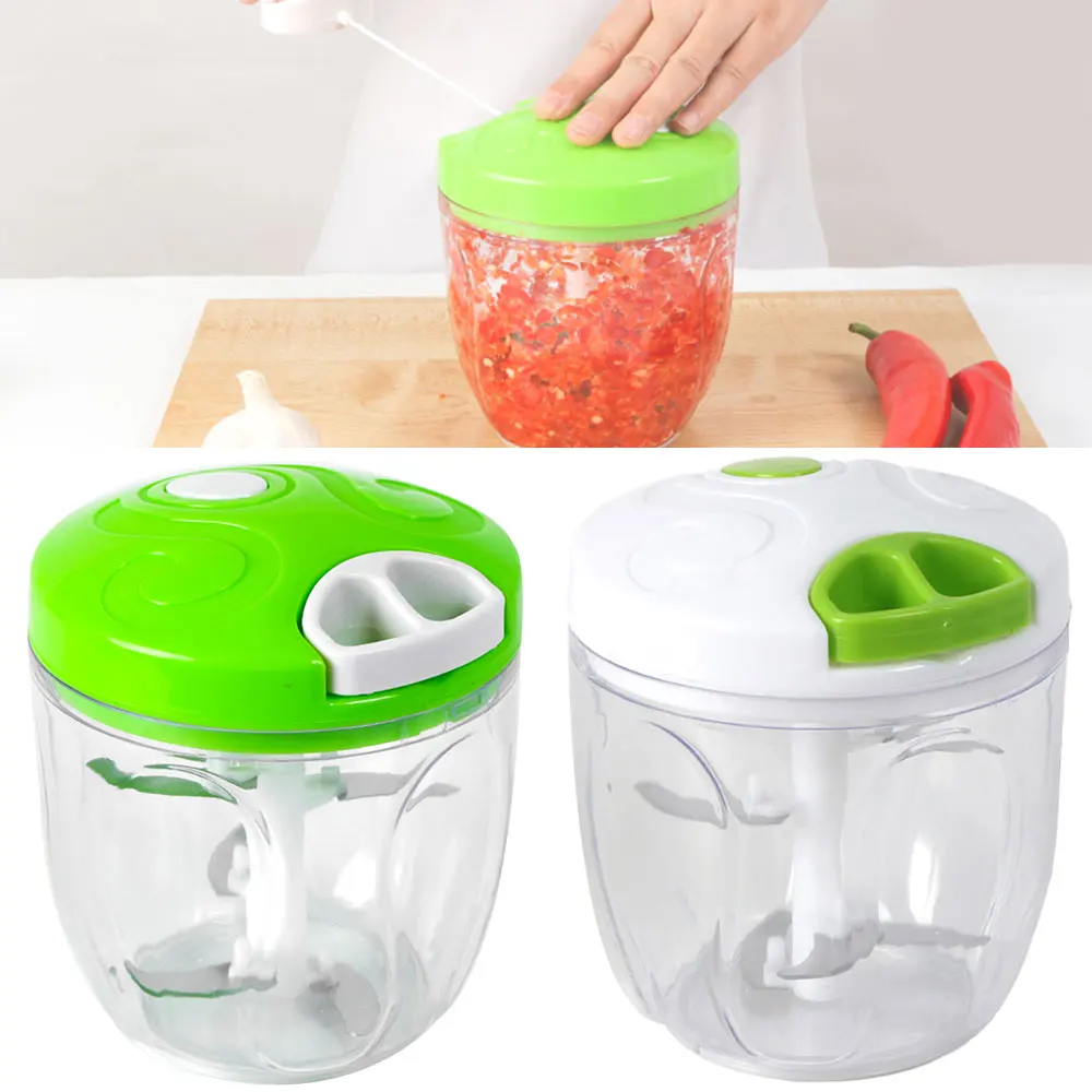 

Kitchen Pulling Manual Food Rope Processor Shredder Vegetable Meat Garlic Onion Chopper Slicer Household Hand Mincer Tool