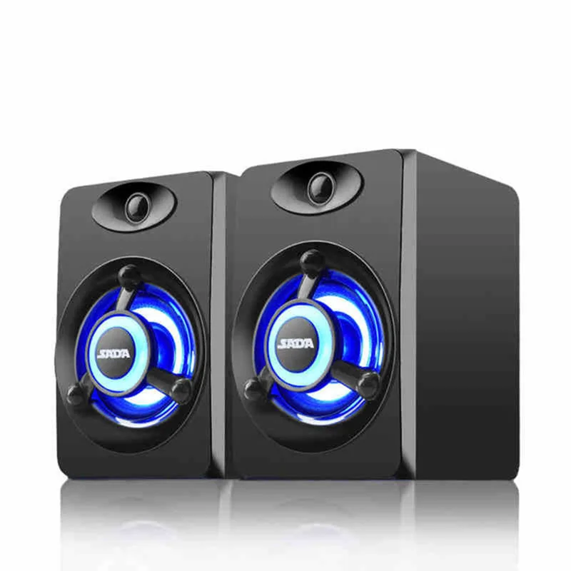 SADA V-118 мини USB динамик ПК телефон компьютер Soundbox 2 0 громкий с красочным дышащим