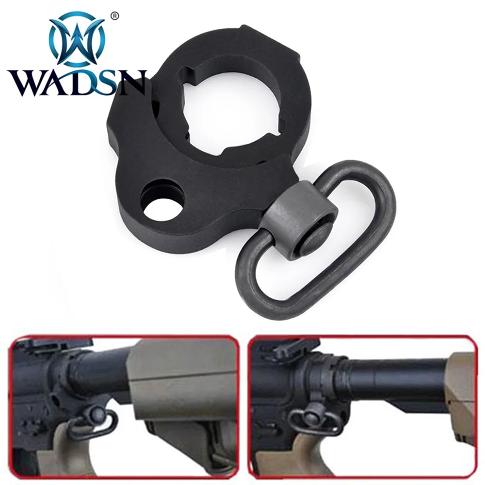 WADSN Тактический PWS стиль черный Ambidextrous Стоковое кольцо для слинга pws сток база слинг адаптер для M4 AEGS Охотничьи аксессуары