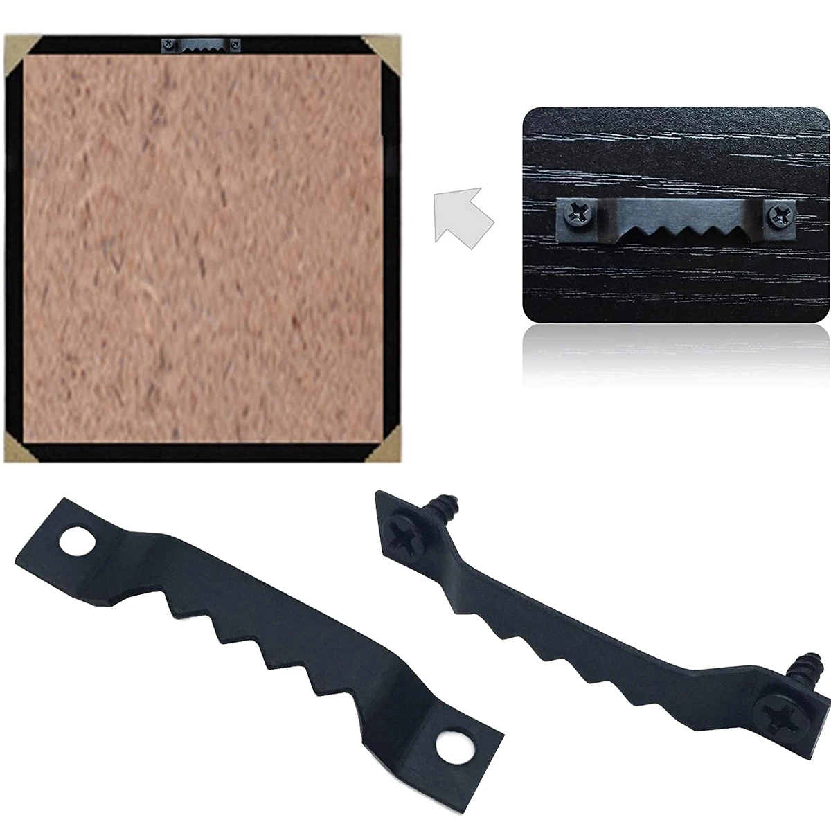 50 шт. в упаковке небольшой пилообразный изображение Вешалки Сталь висит рамы для