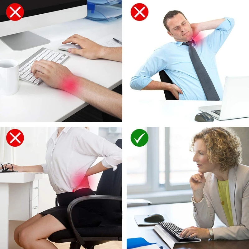 Акриловая наклонная компьютерная клавиатура с резиновой полосой для