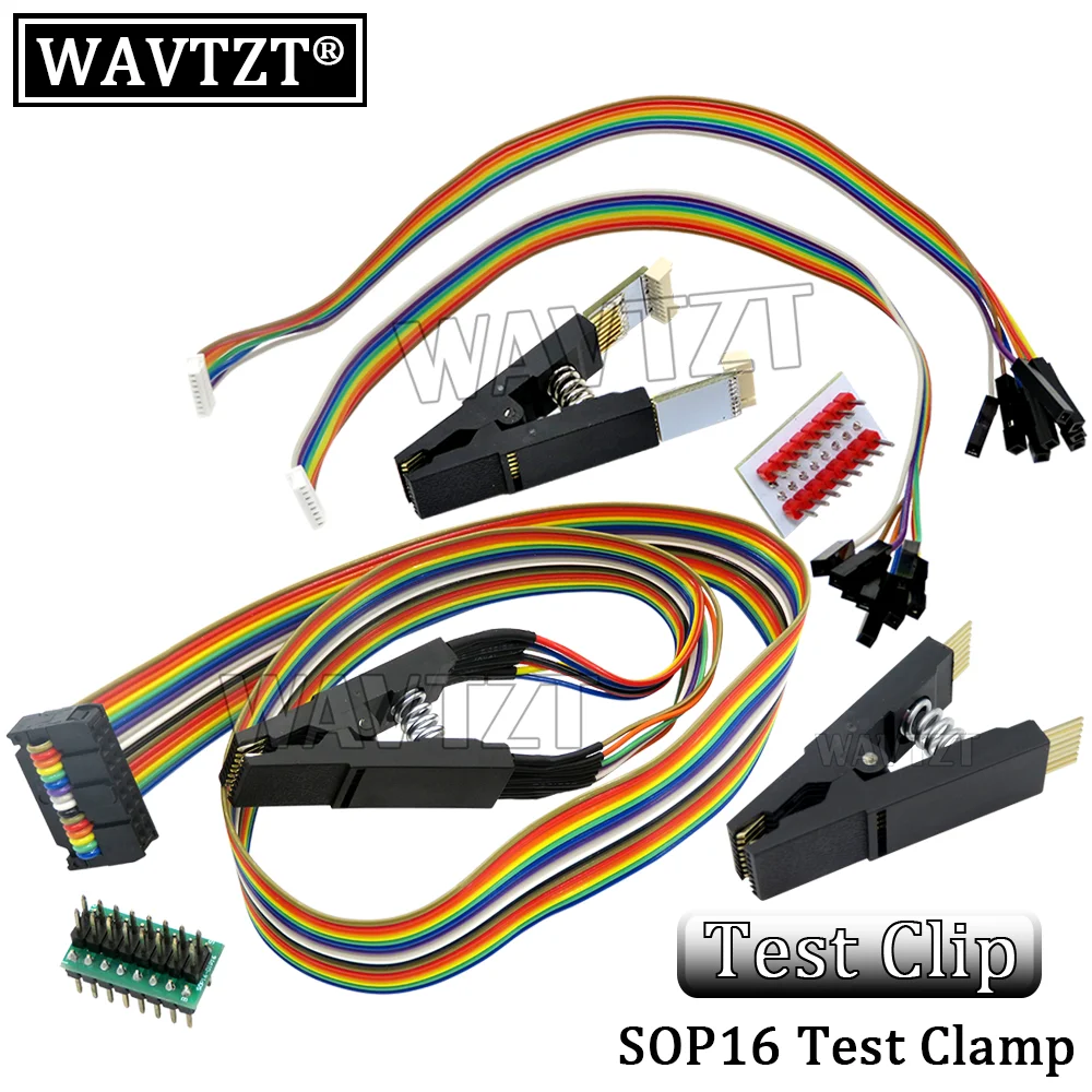 USB-программатор CH341A 24 25 серия EEPROM Flash BIOS + зажим SOIC8 SOP8 адаптер 1 8 в Комплект сделай