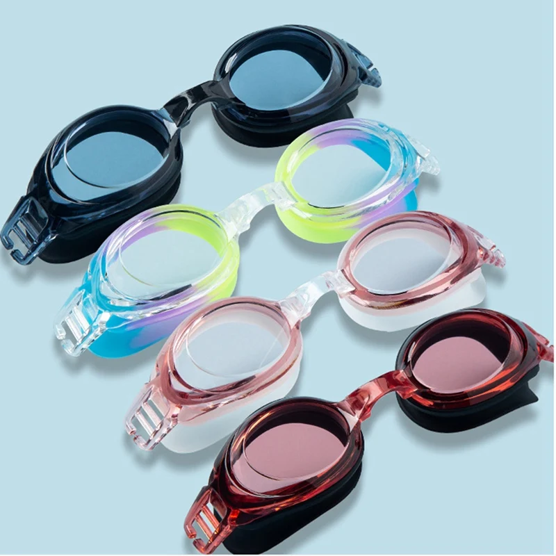 

Очки для плавания унисекс регулируемые 3 в 1, противотуманные очки для бассейна, водонепроницаемые очки для дайвинга с зажимом для носа
