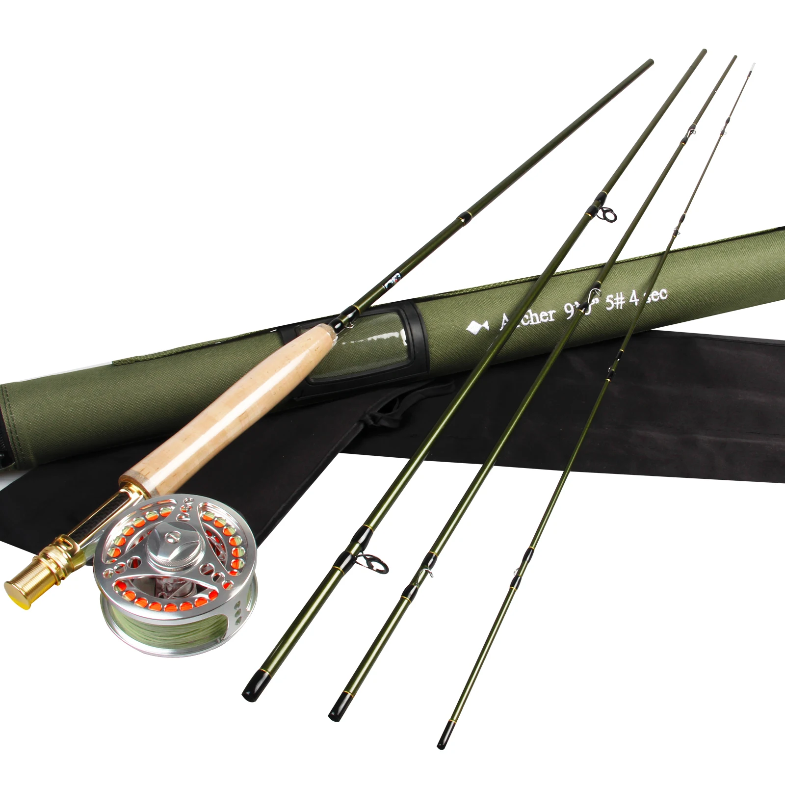 

Fishing TooL 8'4"/9â€˜ 3 5 8WT Fly Fishing Rod 36T Carbon Fiber/Graphite IM10 Fast Action With Fly Fishing Reel WF Fly Line Combo