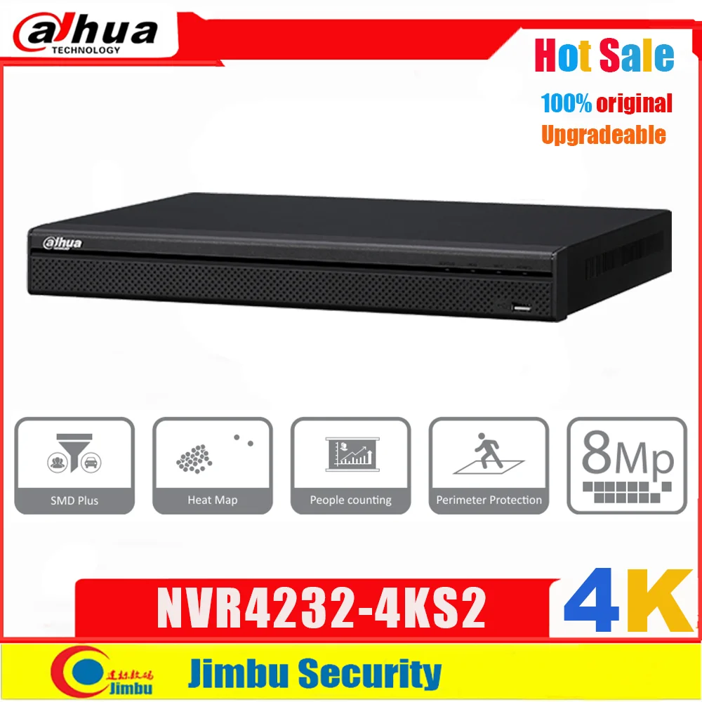 

Dahua NVR 4K Video Recorder 32CH Without POE Port H.265 Up to 8MP Resolution for Preview Playback People Counting