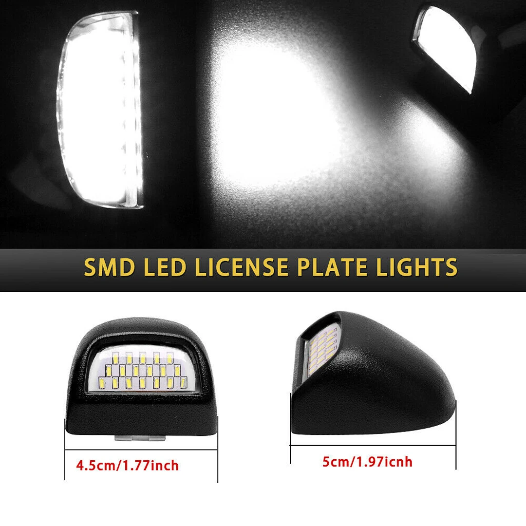 

2 шт., 2001 лм, задний номерной знак, подходит для 2006-Chevy Silverado 1500HD