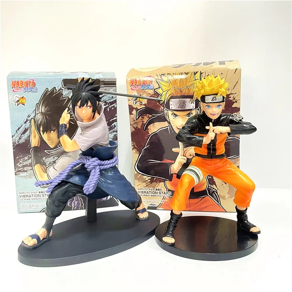 Фигурки аниме Naruto Shippuden Uzumaki Uchiha Sasuke 20-летие модельные куклы PVC игрушки Декор дома Juguetes.