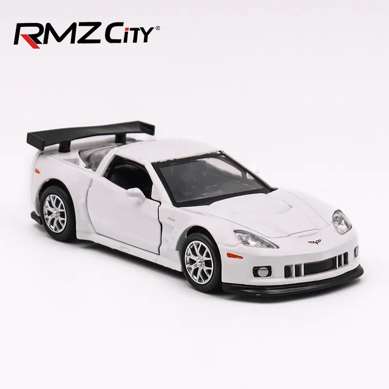 RMZ City 1:36 Chevrolet Corvette C6 R Лицензированная модель Литая автомобиля Игрушечная из
