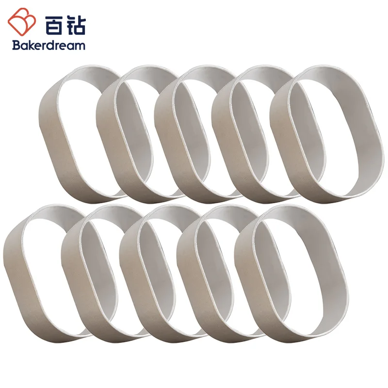 Bakerdream 10 шт. алюминиевый сплав овальной формы для печенья тесто желе изготовления