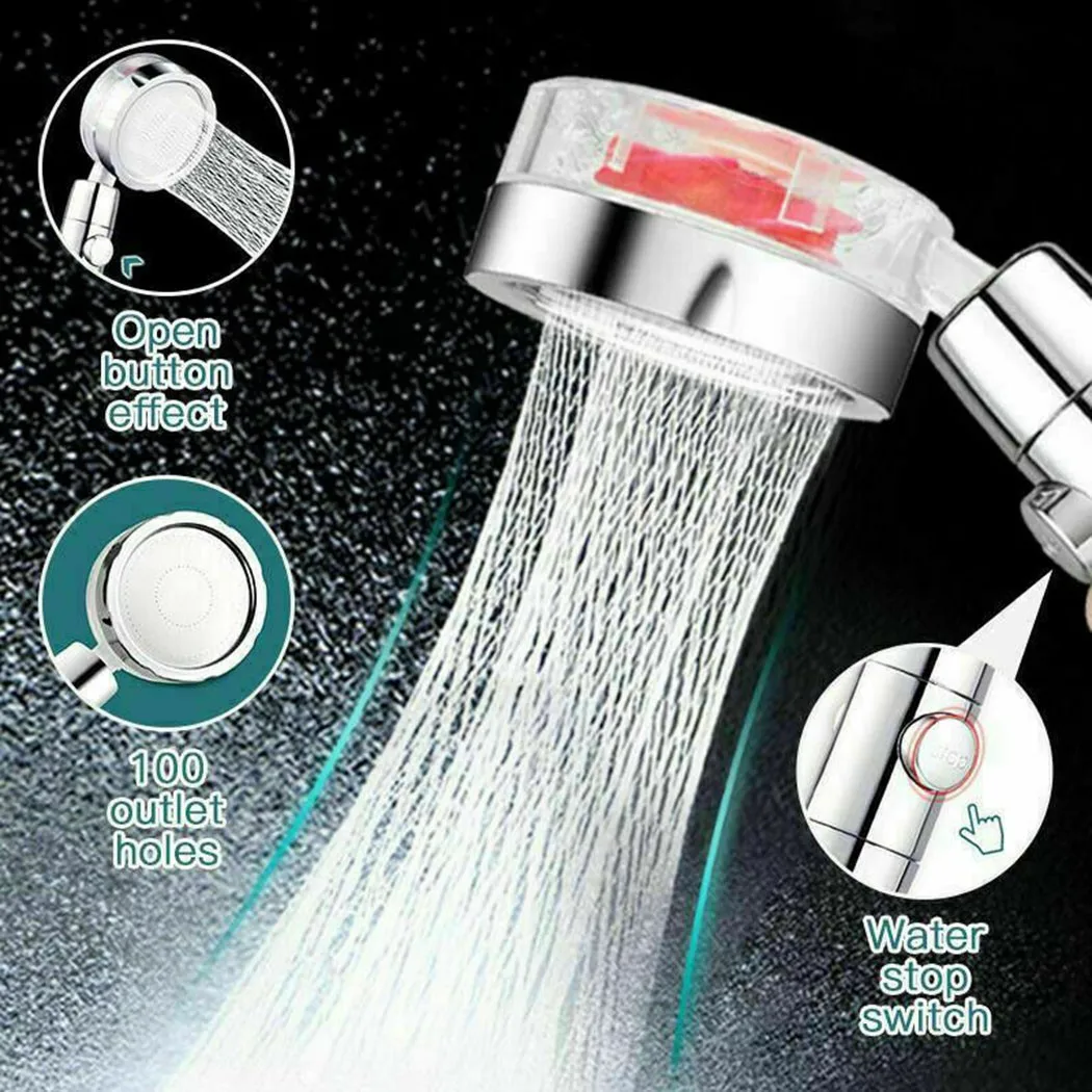 High Pressure Shower Head Waterbesparende Spray Douchekop 360 Rotated Water Saving Spray Luxury Bathroom Hand-Held Douchekop