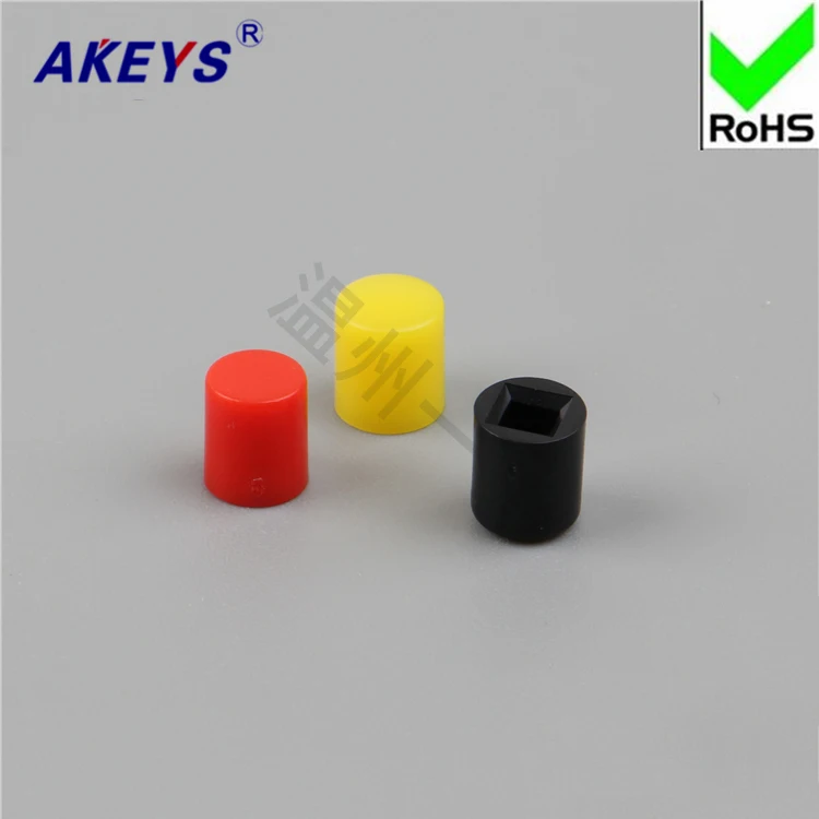 

100 pcs A20 key cap / yellow, red, blue, white, black and green gray with 7 * 7/8 * 8/8 .5 self-locking hat switch self-locking