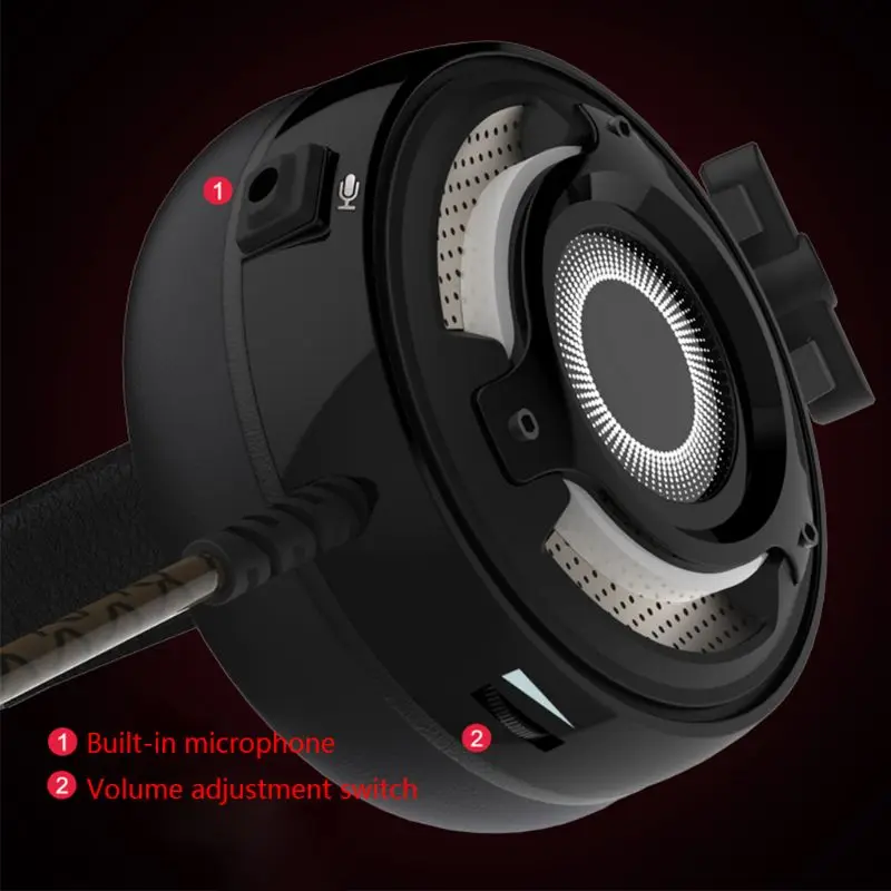 

1 Комплект Игровых Наушников, проводная стереогарнитура для NS Switch Lite/X-box One/PS4 PC X6HB