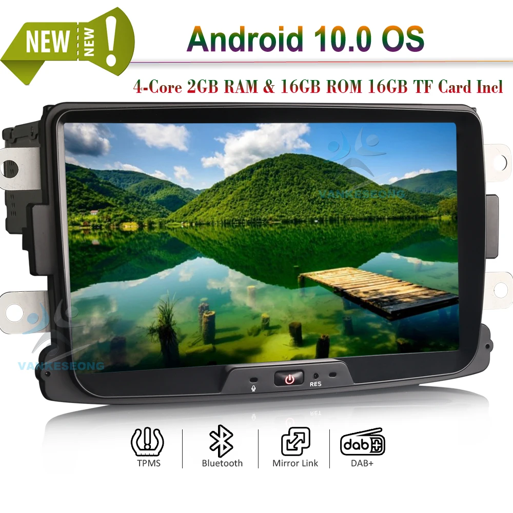8 &quotAndroid 10 0 Авто Радио Стерео Автомобильный GPS навигатор с радио WiFi OBD TPMS DAB + CarPlay