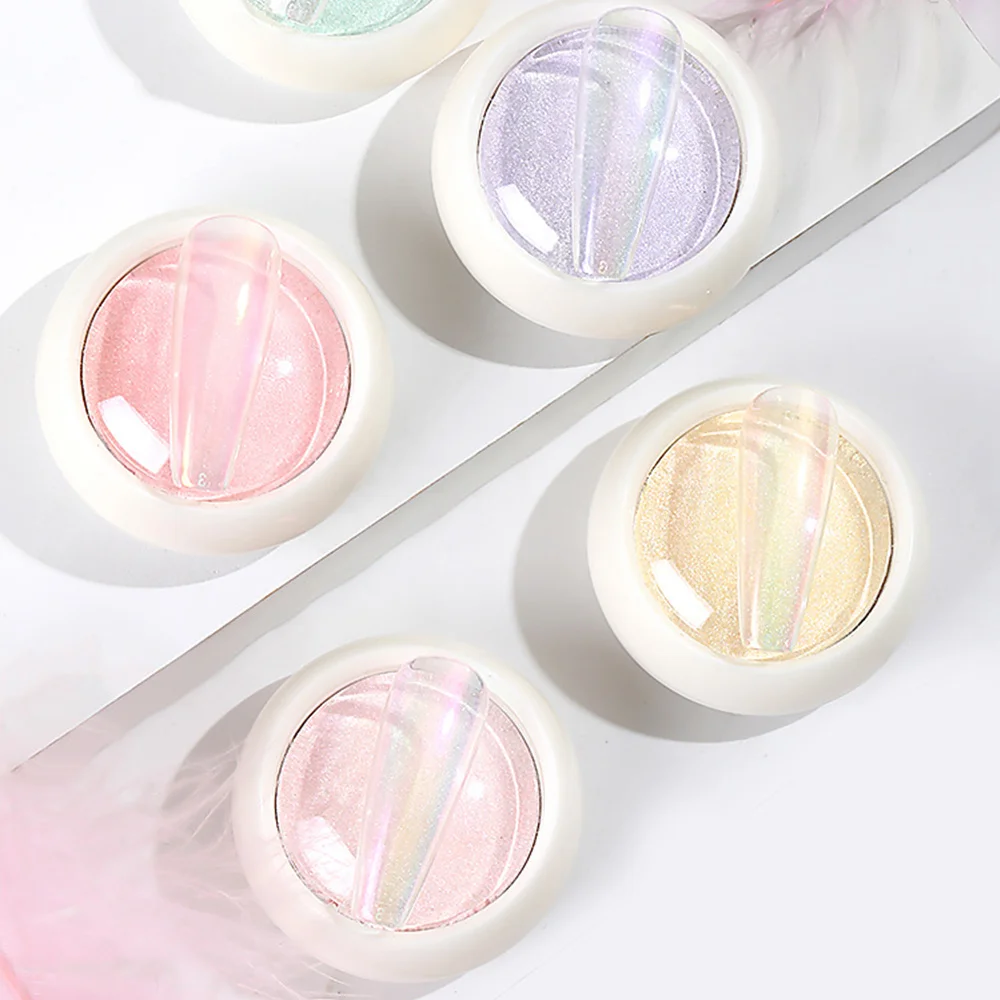 

Nail Art Solid Aurora Glitter Powder Metallic Color Nail Art UV Gel Polishing Chrome Flakes Pigment Nail Dust Decorations