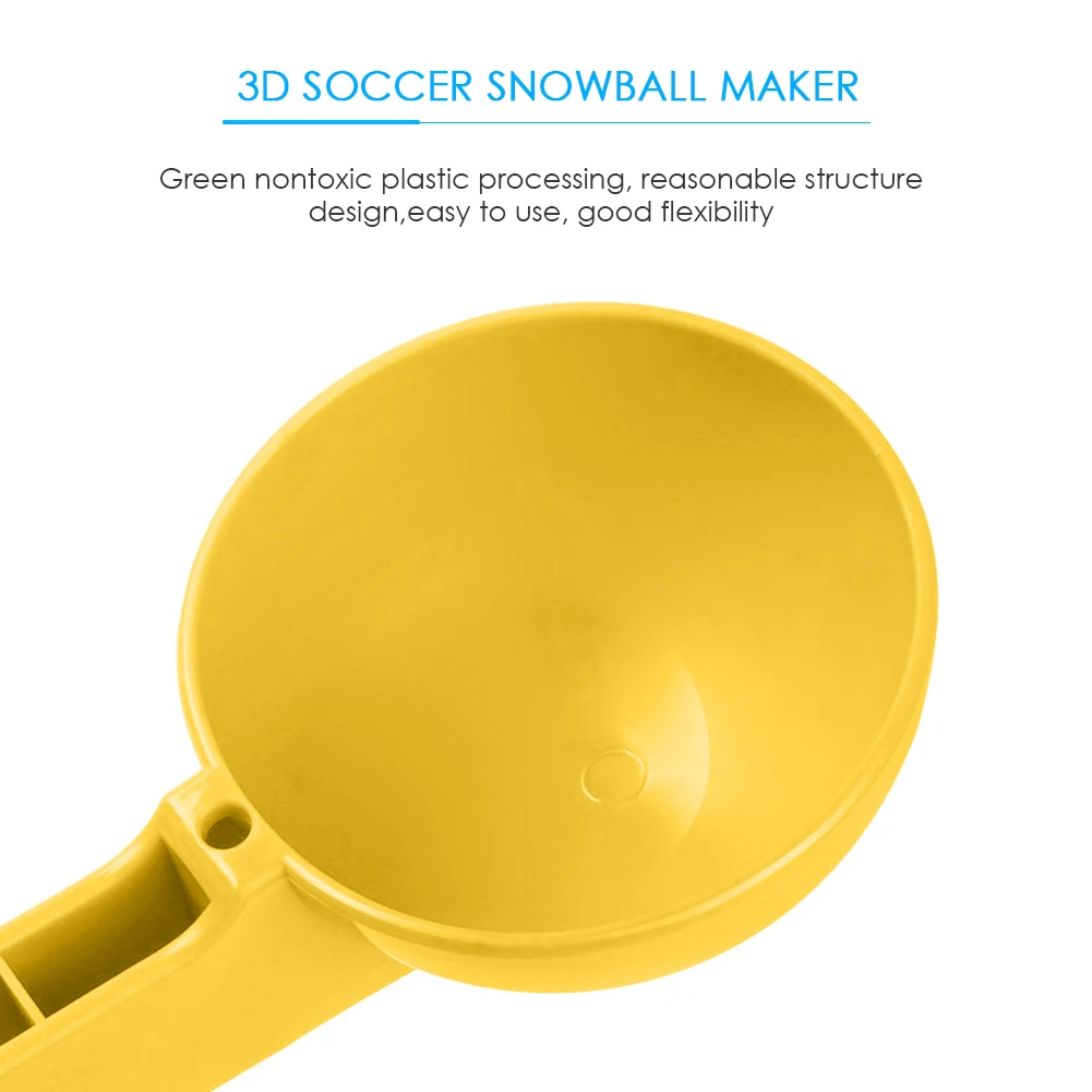 3D Small Round Snowball Maker Clip Mold Toys Children Winter Outdoor Sand Mould Snowball Fight Beach Play Toy images - 6