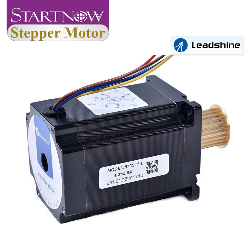 Пошаговый двигатель Startnow NEMA23 573S15 L с синхронным шкивом 5 8 А диаметр оси мм 6