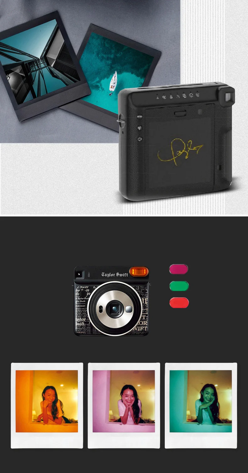 Special Edition! Фотокамера моментальной печати Taylor Swift Fujifilm Instax SQUARE SQ6