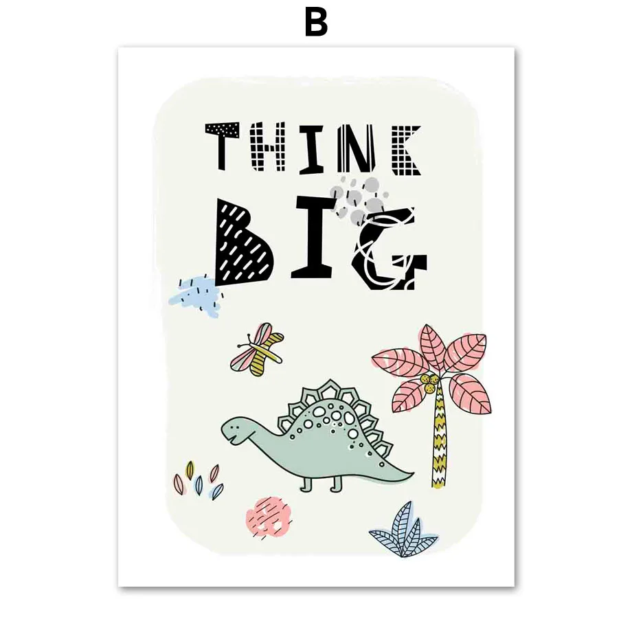 

Dinosaur Tyrannosaurus Pterodactyl Stegosaurus Wall Art Canvas Painting Nordic Posters And Prints Wall Pictures Kids Room Decor