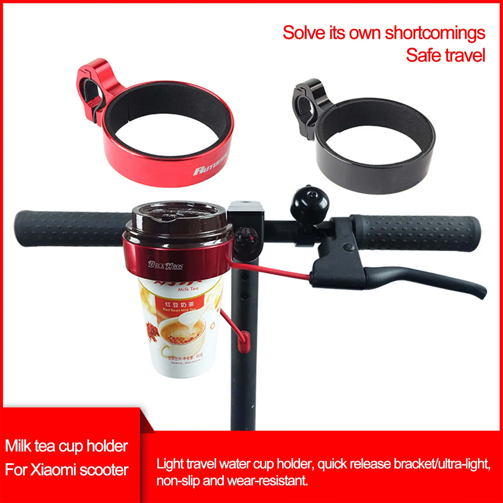 

Scooter Cup Holder Electric Scooter Accessories Bicycle Bike Handlebar Mount Coffee Drinks Cup Bracket For M365/1S/PRO/PRO2