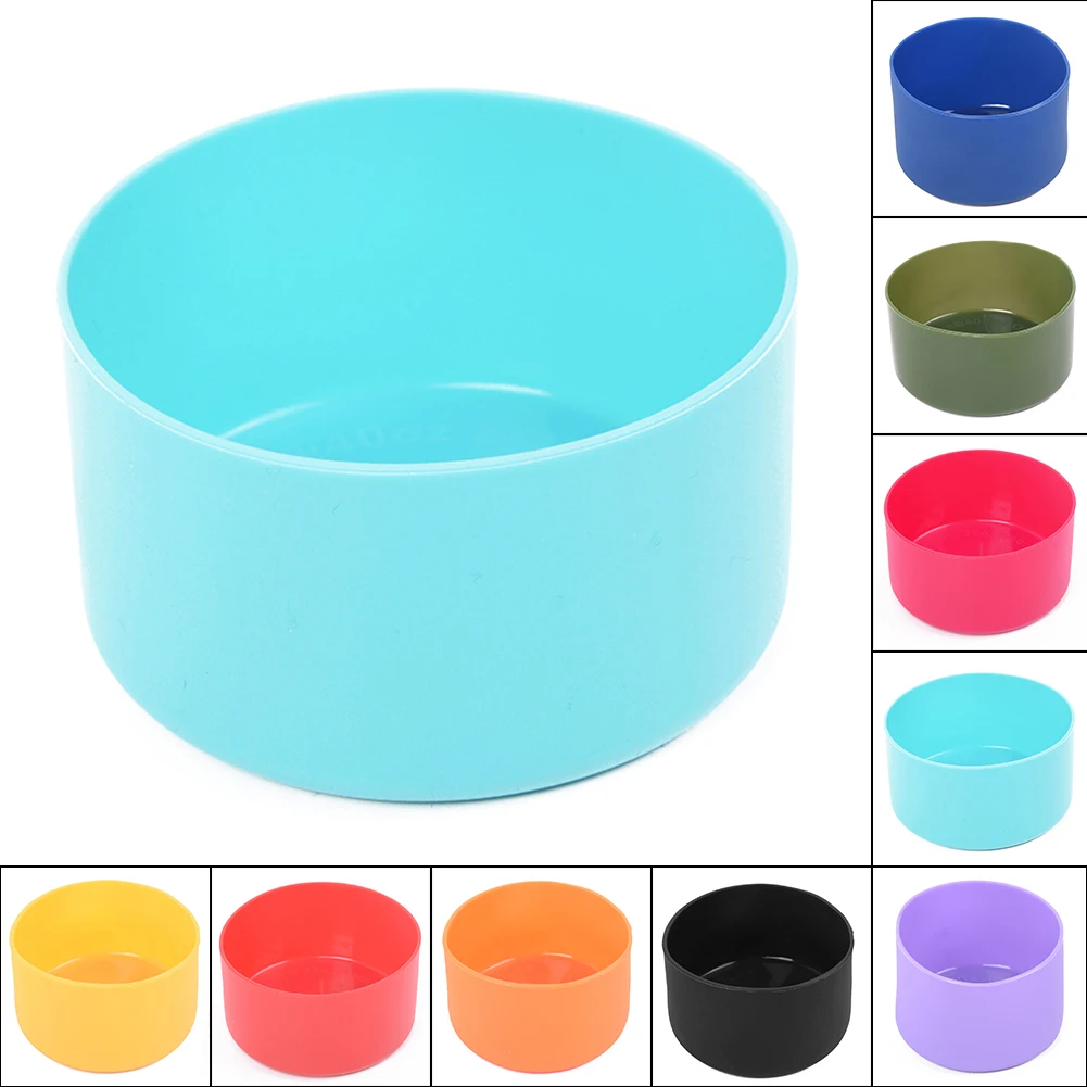 

Vacuum Flasks Thermoses Slip-Proof Silicone Boots Sleeves Fit For 12 24oz 32 40 Oz Hydro Flask Bottle Thermos Pot Sport Coaster