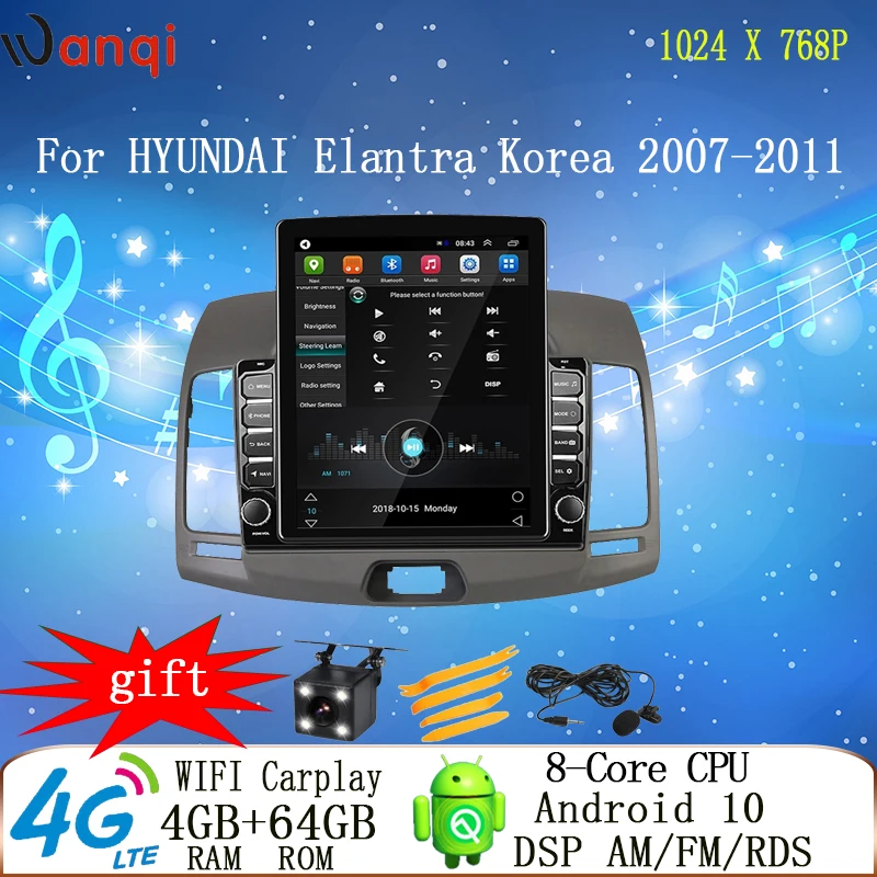 Автомобильный мультимедийный плеер Tesla 9 7 дюйма Android 10 GPS навигация радио для HYUNDAI