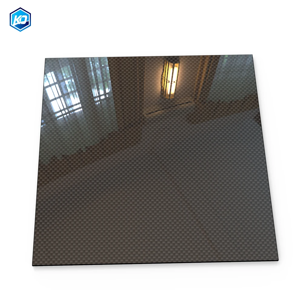 

200x400MM Surface Glossy 3K 100% Pure Carbon Fiber Board Panel Thickness 0.25mm To 6mm Remote Control Drone/Composite