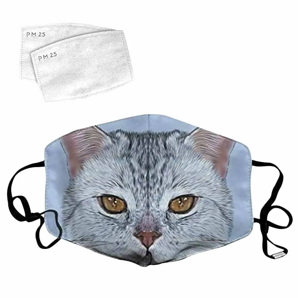 

3d Printing Face Mask Mouth Adult Reusable Washable Fabric Mask Cover Cat Fabric Mask Protective Pm 2.5 Dust Masks Masque d5