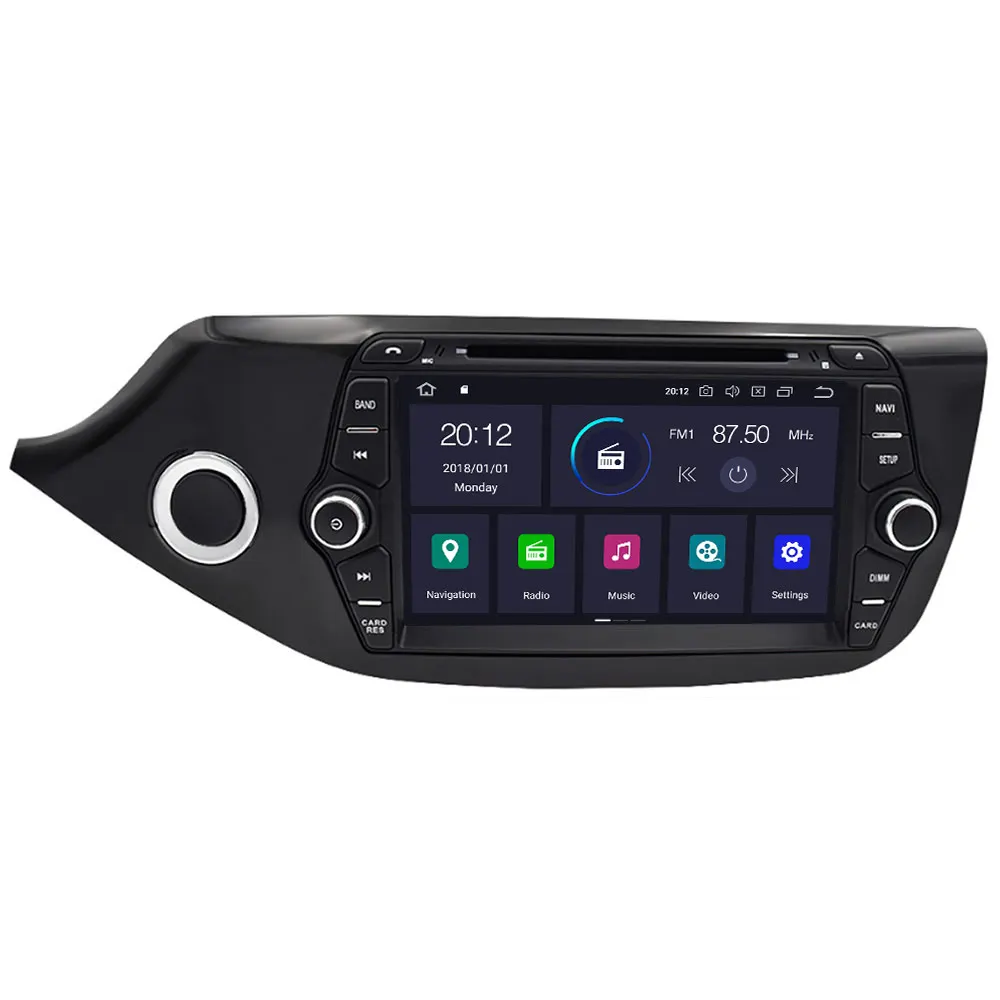Aotsr 2 din radio tape recorder android10 For KIA CEED GPS navigation Car DVD Player 2013-2016 stereo multimedia player car IPS |