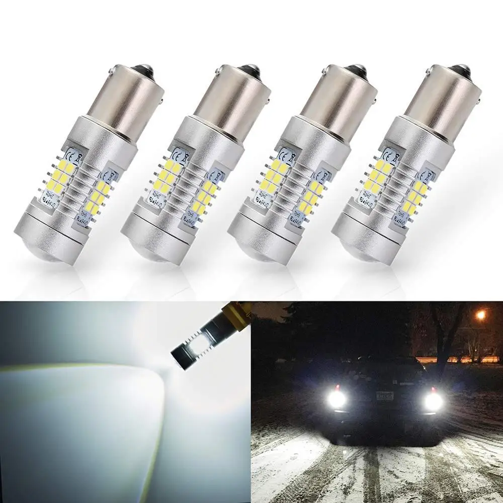 4 шт. сверхъярсветодиодный светодиодные лампы 1156 1141 7506 BA15S P21W 1260lm|Сигнальная