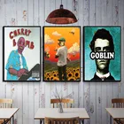 Тайлер Криэйтор для мальчиков с цветочным узором ремешок для часов (горячих точек) Музыкальный Чехол в стиле хип-хоп звезда живопись плакат стены украшения дома высокое качество домашний Декор без рамки o423