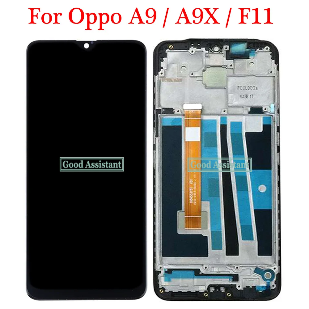 Черный 6 5 дюймов для Oppo F11/для A9/для A9x ЖК-дисплей кодирующий преобразователь