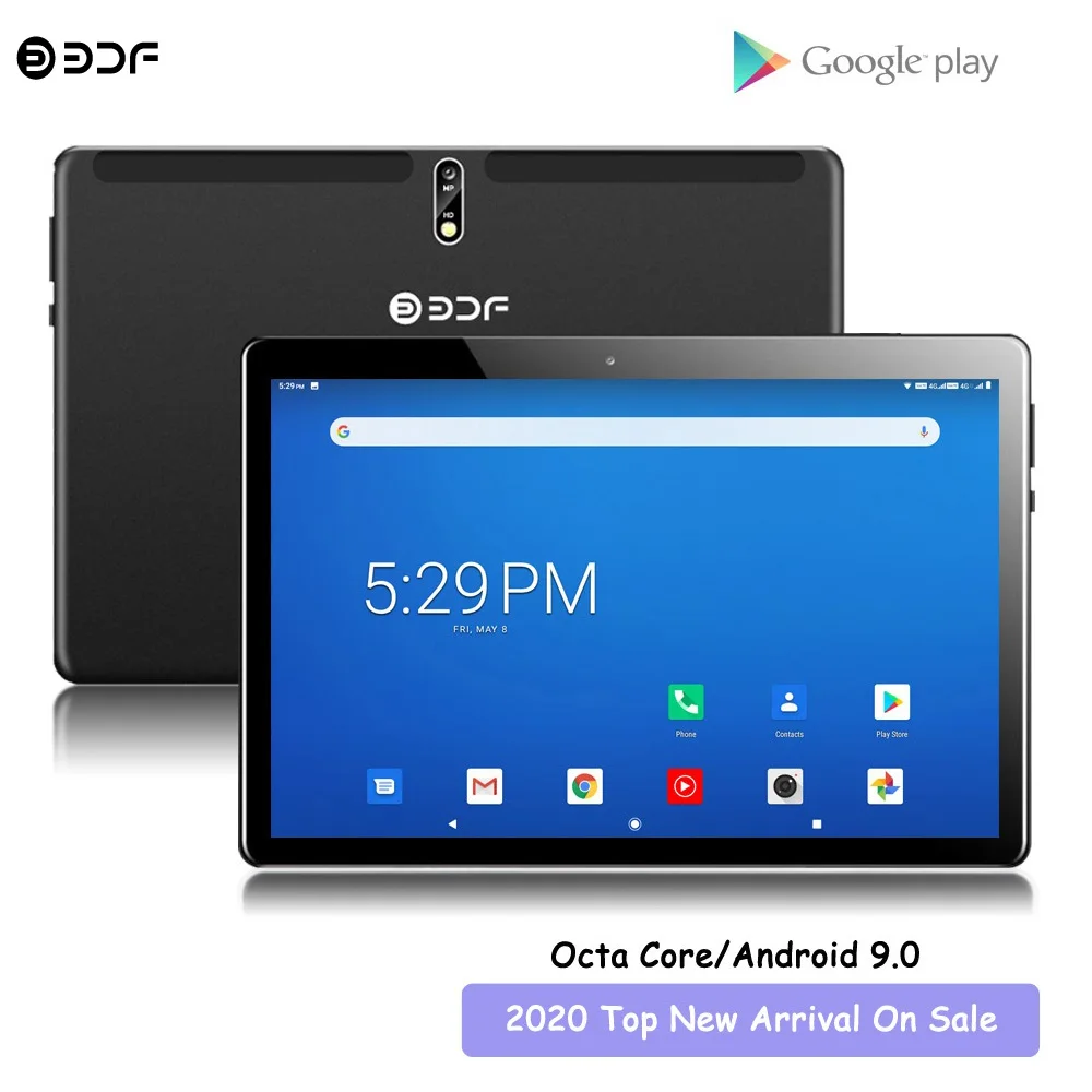 Новый Восьмиядерный планшет с двумя камерами и вспышкой 10 1 дюймов Android 9 0 SC9863A