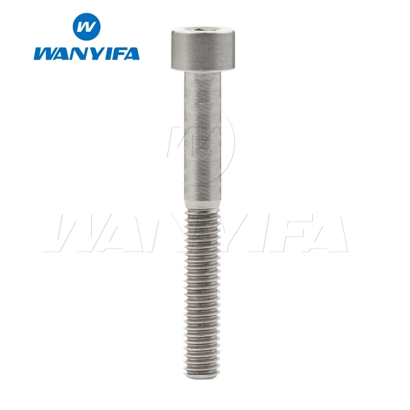 M5x50 Titanium Wanyifa M5x10 12, 16, 18, 20, 25 30 35, 40 45 50 55 60 мм клеймо Винт С Титановым болтом для Велосипедный вынос руля велосипеда модификации - Цвет: M5x50 Titanium