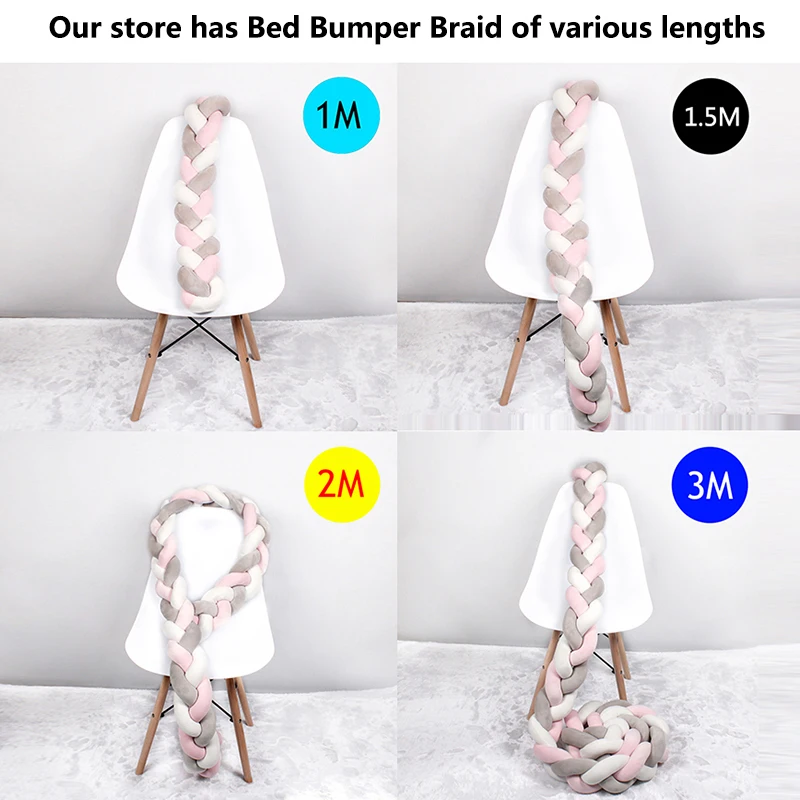 1 м мягкая детская кровать бампер 3 узел кроватки младенческой хлопок Красочные