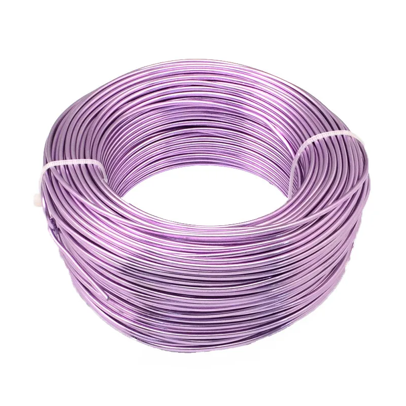Plum 500g 0,8/1/1,5/2/3/3,5/4/5/6 мм алюминиевая проволока ювелирных изделий для ювелирных украшений Hand-Made ремесла F60 - Цвет: Plum