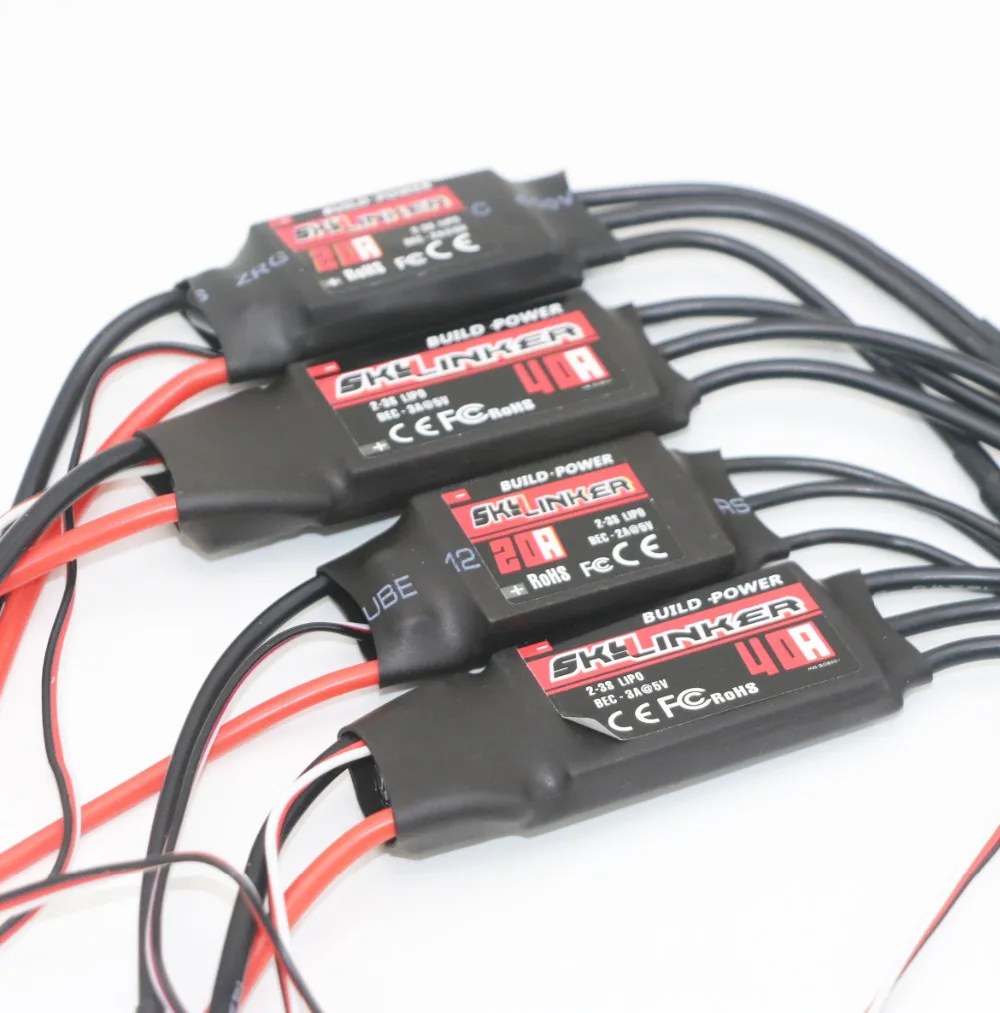 

2-3S BUILD POWER Skylinker BLHeli ESC 20A 30A 40A ESC Speed Controler With UBEC