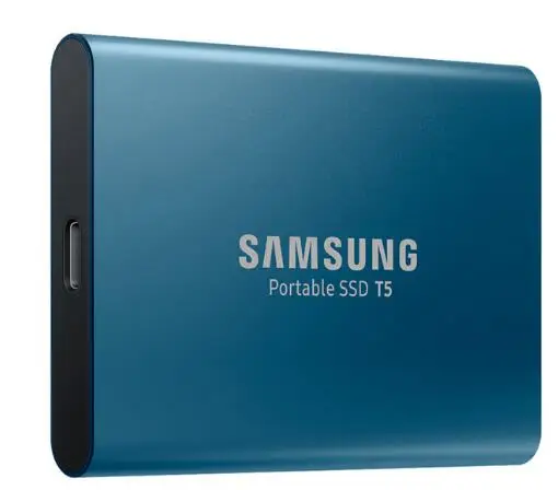 blue Samsung портативный ПК T5 SSD 250GB 500GB 250G 500G Внешние твердотельные накопители SSD USB 3,1 T5 1 ТБ 2 ТБ - Цвет: blue
