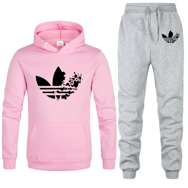 Мужские/женские спортивные костюмы Осень-зима 2019 одноцветная спортивная одежда