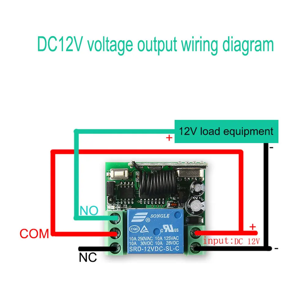 Универсальный беспроводной пульт дистанционного управления 433 МГц 12 В 24