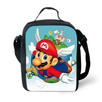 haoyun kids insulated lunch bag super mario pattern students water proof lunch box hot game design girls picnic snacks container